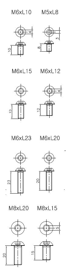 BOLT(DBSL)-20,30,40용 볼트